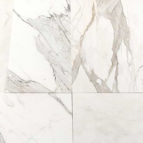 Calacatta Oro White 12X24 Polished Marble Tile