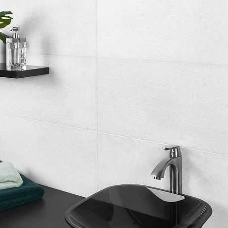 Snow White 12x24 Honed Marble Tile