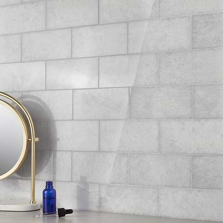 Snow White 3x6 Polished Marble Subway Tile