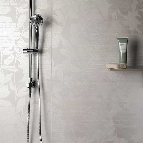 Monet Romance Gray 24x48 Artisan Decor Matte Porcelain Tile