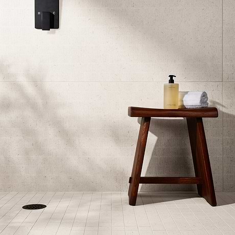 Hikari Bamboo Paper Cream 24x48 Textured Matte Porcelain Tile