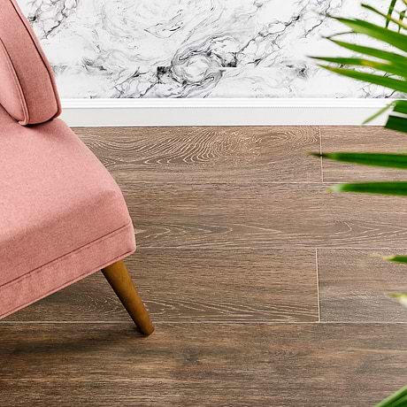 Montana Cherry Brown 8X45 Natural Porcelain Wood Look Tile