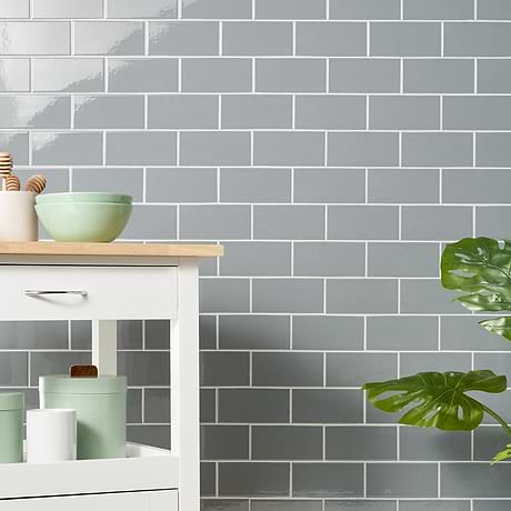 Park Hill Gray 3x6 Polished Porcelain Subway Tile