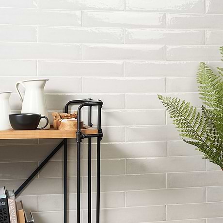 Paint Bianco White 3x16 Polished Porcelain Subway Tile