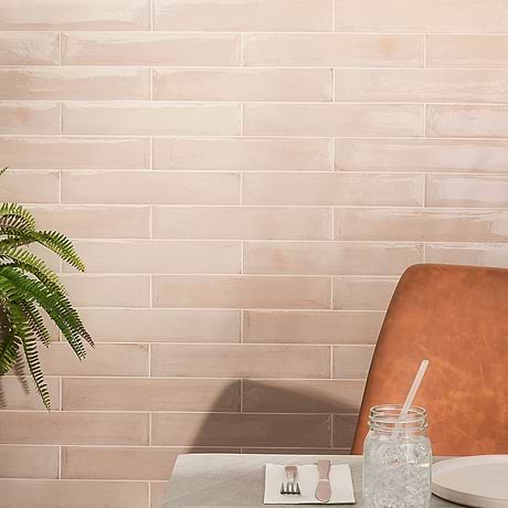 Paint Rosa Pink 3x16 Polished Porcelain Subway Tile