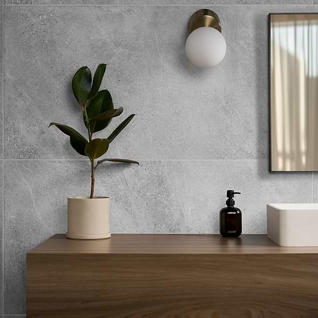 Lune Ice Light Gray 24x48 Matte Porcelain Tile