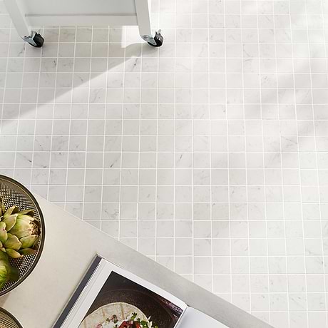 DreamStone Carrara Giola White 2x2 Matte Porcelain Mosaic