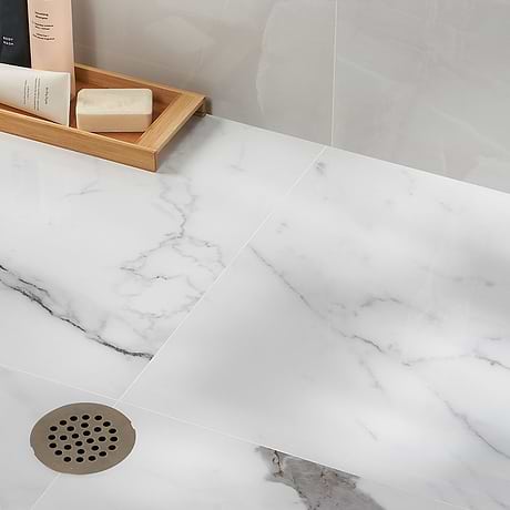 DreamStone Statuario Valley White 24x48 Polished Porcelain Tile