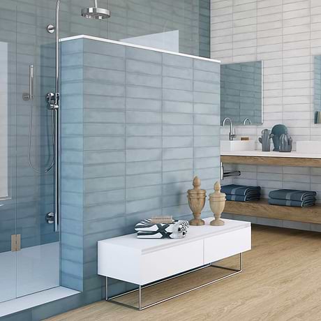 Bayou Sky Blue 3X12 Matte Ceramic Subway Tile