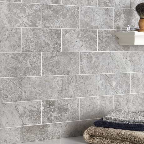 Tundra Gray 3x6 Honed Limestone Subway Tile
