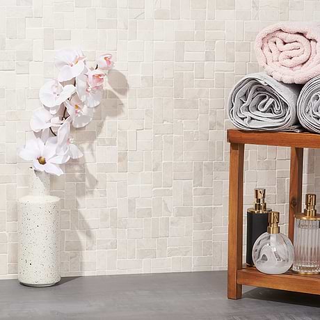 Nature Antique Lovina White Honed Natural Stone Mosaic