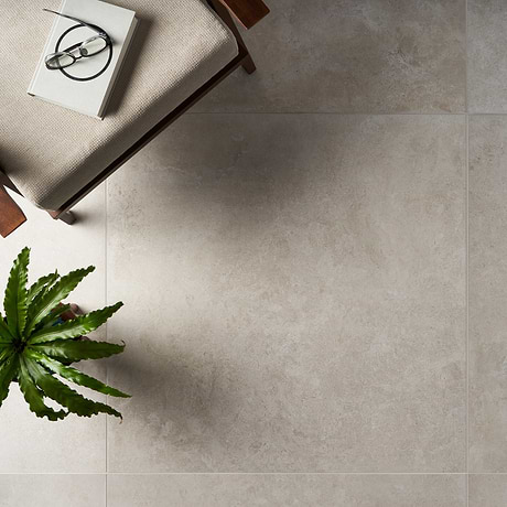 Saint Remy Avorio White 3D Textured Veining 36x36 Limestone Look Semi-Polished Porcelain Tile