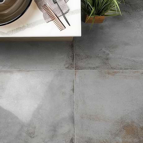 Flatiron Gray 24x48 Semi-Polished Porcelain Tile By Angela Harris