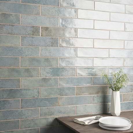 Kalay Green 3x12 Glossy Ceramic Subway Tile