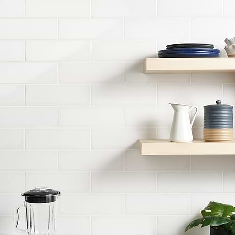 Park Hill White 4x12 Polished Porcelain Subway Tile