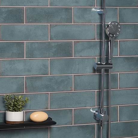 Los Lunas Blue 4x12 Polished Ceramic Subway Tile