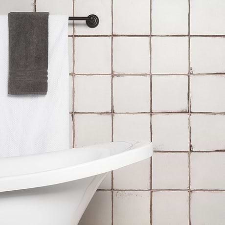 Los Lunas White 8x8 Matte Porcelain Tile