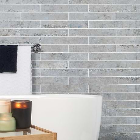 Portrait Ocean Blue 2x14 Matte Porcelain Subway Tile
