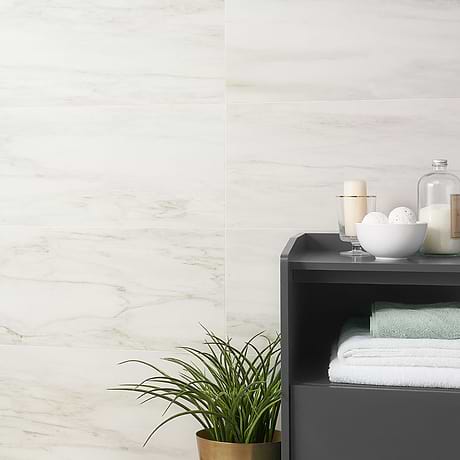 dreamstone Dolomite Snow White 12x24 Matte Porcelain Tile