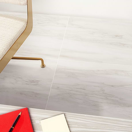 dreamstone Dolomite Snow White 24x24 Matte Porcelain Tile