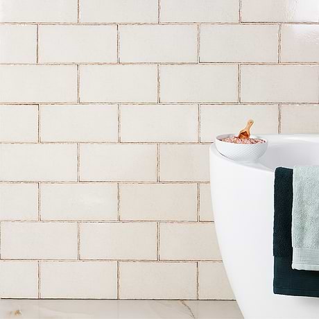 Jamesport Beige 6"x12" Glossy Porcelain Subway Tile
