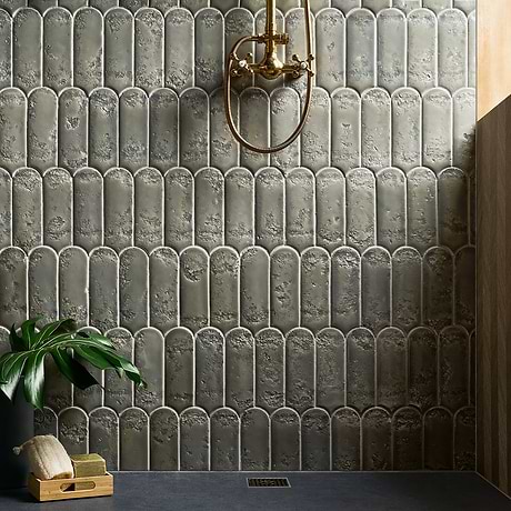 Corali Dove Gray 3x9 Textured Glossy Ceramic Tile