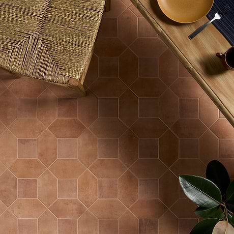 Morocco Terracotta 4x8 Picket and 4x4 Square Matte Porcelain Tile