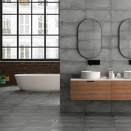 Flatiron Gray 12x24 Matte Porcelain Tile By Angela Harris