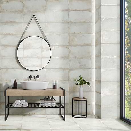 Flatiron White 12x24 Matte Porcelain Tile By Angela Harris