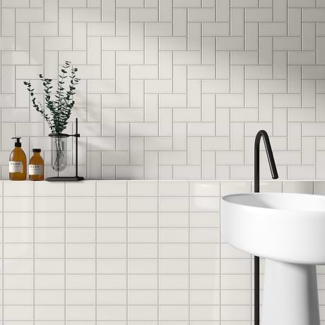 Park Hill Monumental Mist White 3X6 Polished Porcelain Subway Tile