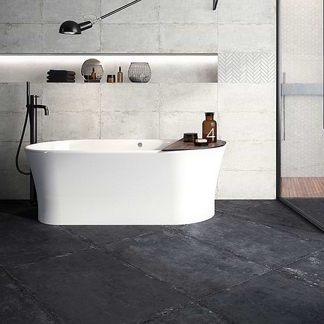 Portrait Black 24x48 Matte Porcelain Tile