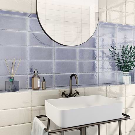 Jamesport Blue 6"x12" Glossy Porcelain Subway Tile
