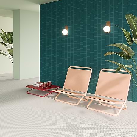 Division Teal Green 8x16 FlutedMatte Ceramic Tile