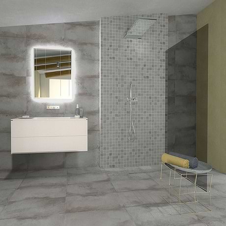 Flatiron Gray 12x24 Semi-Polished Porcelain Tile By Angela Harris