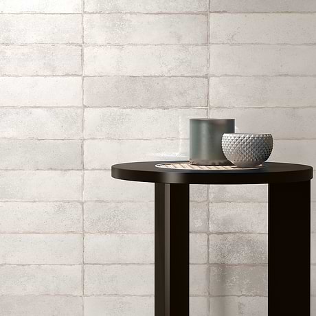 Kalay White 3x12 Glossy Ceramic Subway Tile
