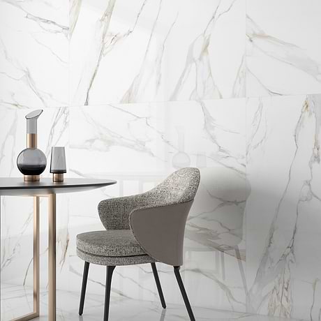 Minera Aurora Gold 48x48 Polished Porcelain Tile