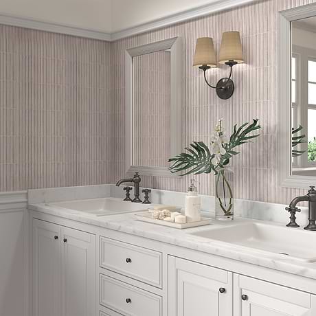 Curve Gray Fluted 6x12 3D Glossy Ceramic Tile