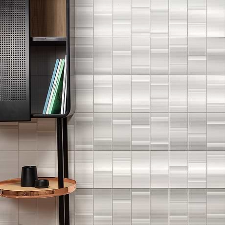 Division White 8x16 Fluted Matte Ceramic Tile