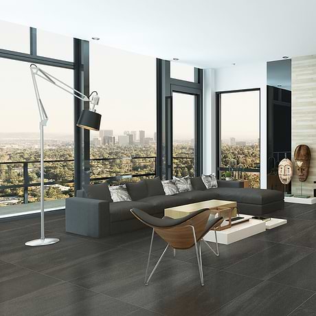 Karo Black 12x24 Matte Porcelain Tile