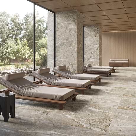 Aparados Taupe Gray 24x48 Quartzite Look Satin Porcelain Tile