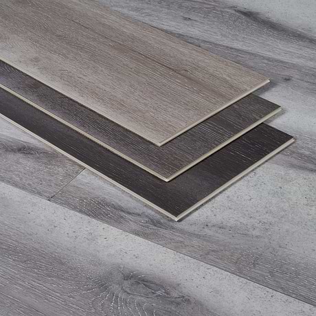 Woodcrete Ash Brown Rigid Core Click 12x48 Luxury Vinyl Tile