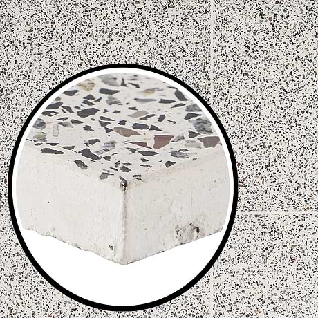 True Terrazzo Medous Beige 16x16 Polished Terrazzo Tile