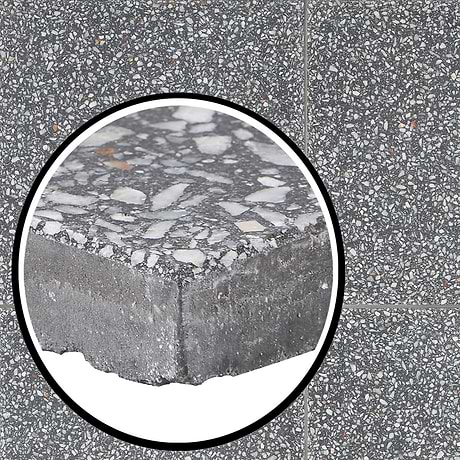 True Terrazzo Purbeck Gray 16x16 Polished Terrazzo Tile