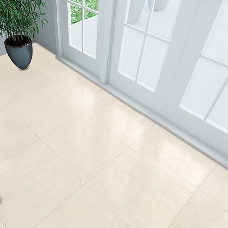 Instinct Warm White 24x24 Concrete Look Matte Porcelain Tile