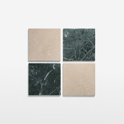 Verde Green & Crema Marfil Beige