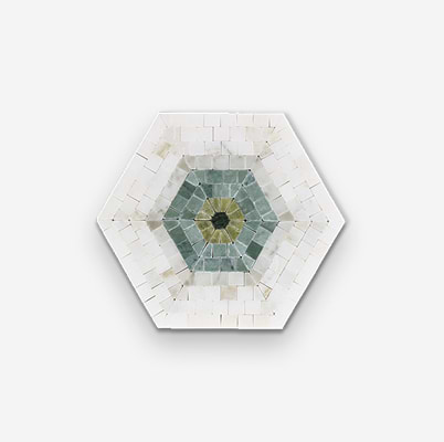 Ako Verde Green 6" Hexagon