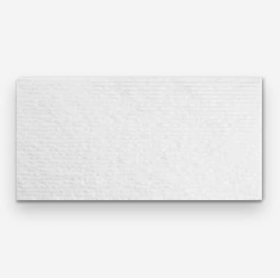 Rakestone Carved Split Bianco Ice White 12x24