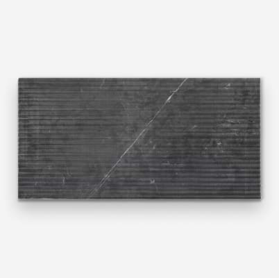 Waves Nero Marquina Black 12x24