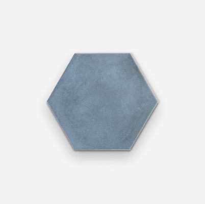 Ava Blue Ocean 8" Hexagon