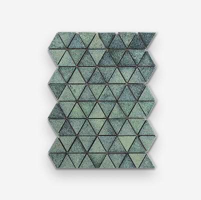 Bushwick Aquamarine Green 2" Triangle Mosaic